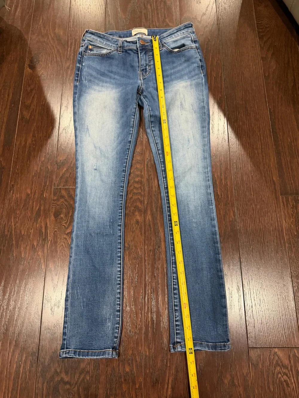 BKE Stella Low Rise Slim Straight Women’s Blue Dark Wash Stretch Jeans Size 27